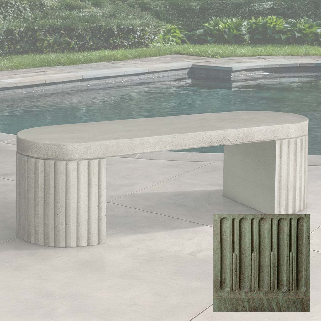 Campania Dorchester Fluted Bench - BE-155