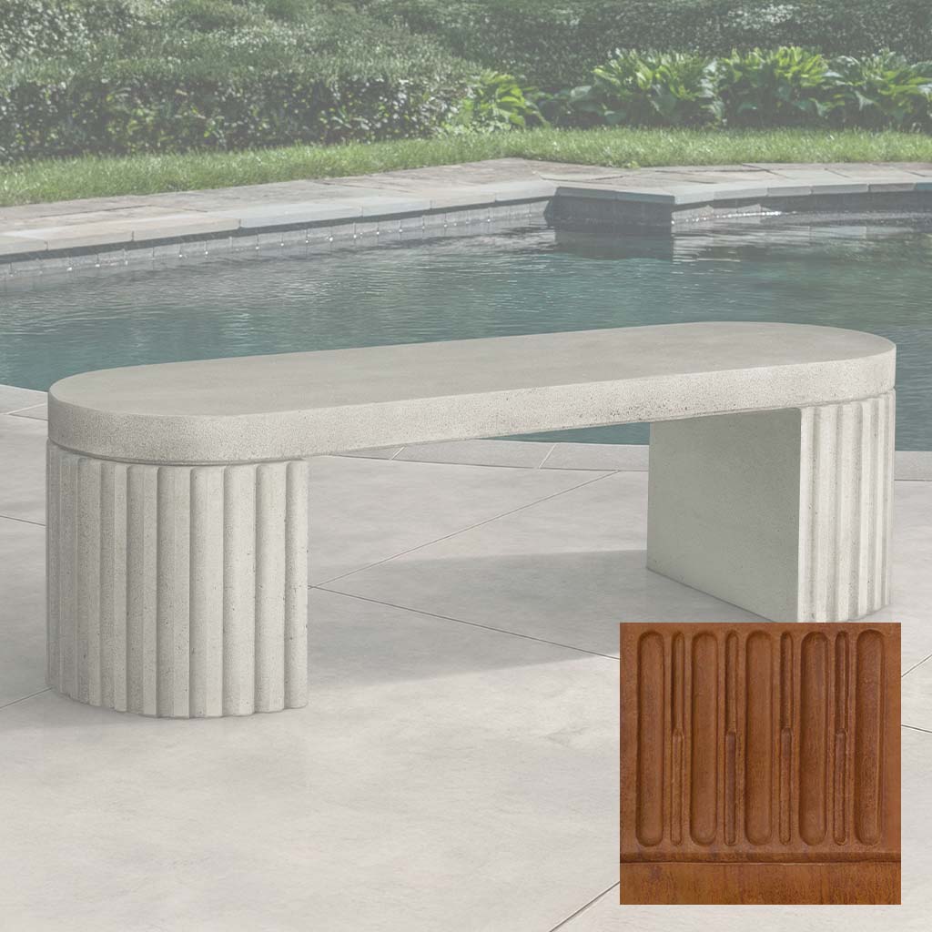 Campania Dorchester Fluted Bench - BE-155