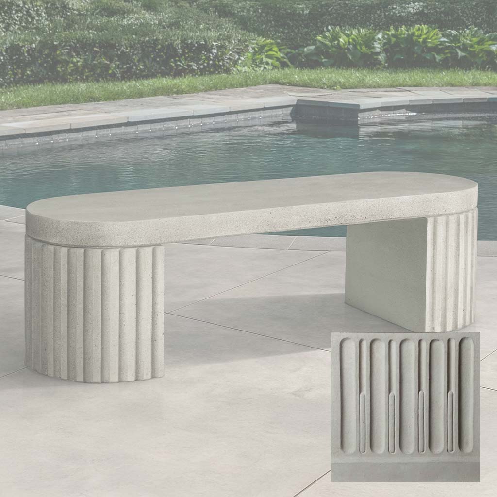 Campania Dorchester Fluted Bench - BE-155