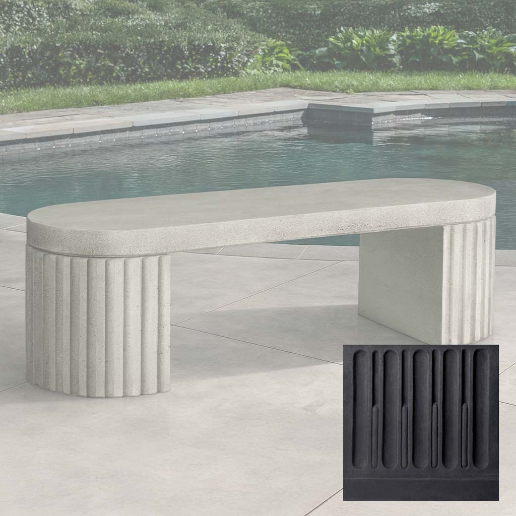 Campania Dorchester Fluted Bench - BE-155