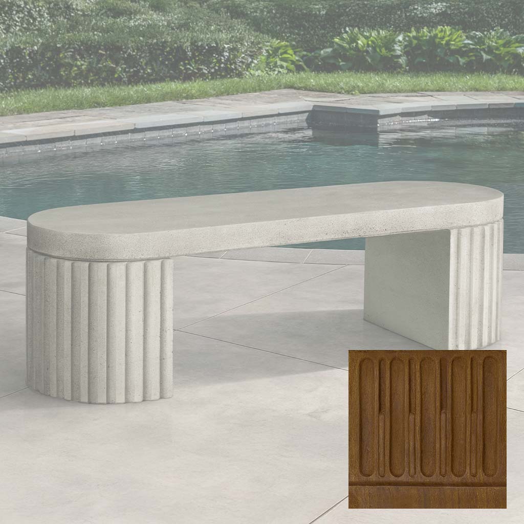 Campania Dorchester Fluted Bench - BE-155