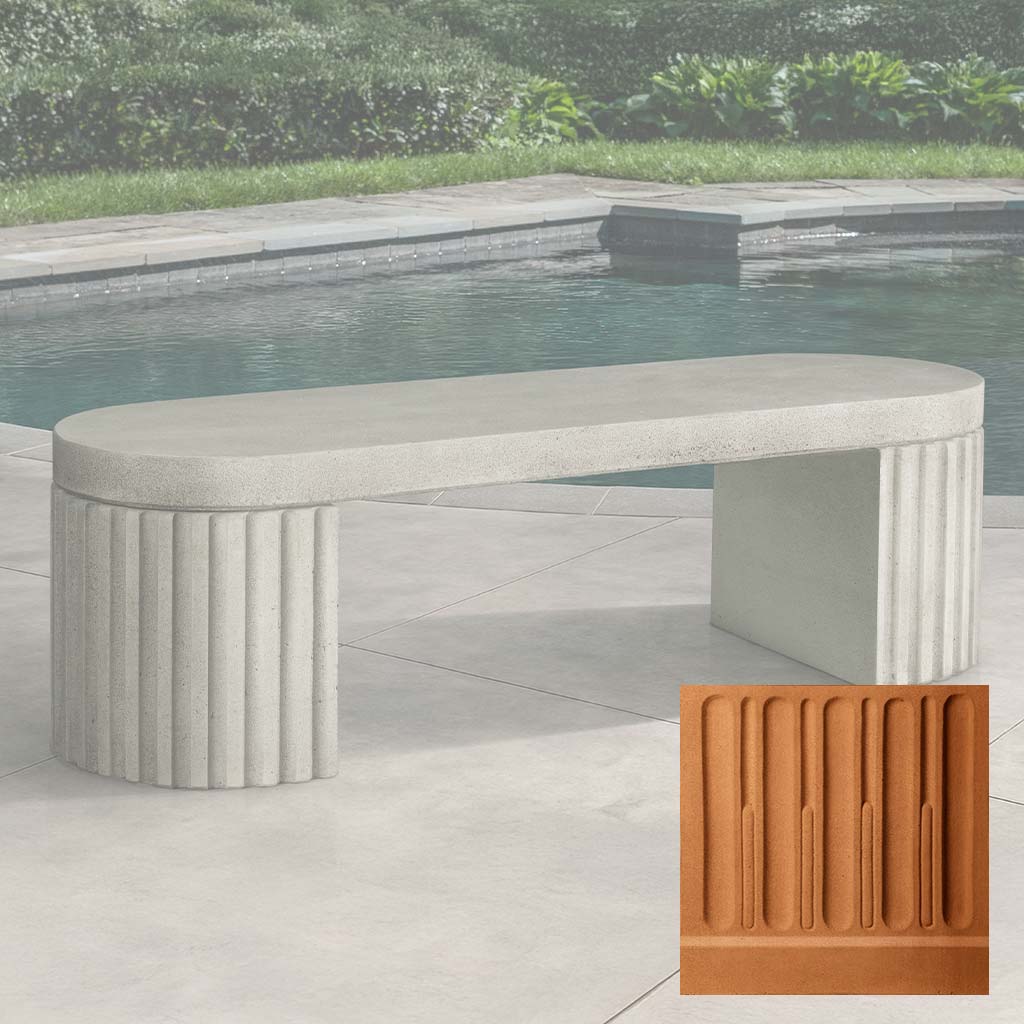 Campania Dorchester Fluted Bench - BE-155