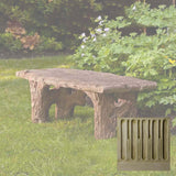 Campania Faux Bois Bench - BE-116