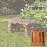 Campania Faux Bois Bench - BE-116