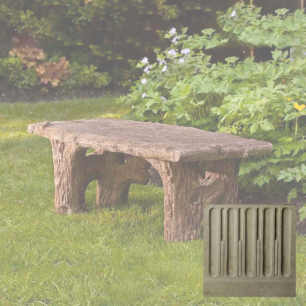 Campania Faux Bois Bench - BE-116