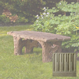 Campania Faux Bois Bench - BE-116