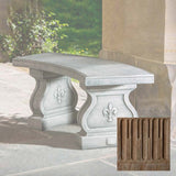 Campania Fleur De Lys Curved Bench - BE-120
