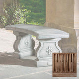 Campania Fleur De Lys Curved Bench - BE-120