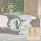 Campania Fleur De Lys Curved Bench - BE-120