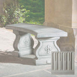 Campania Fleur De Lys Curved Bench - BE-120
