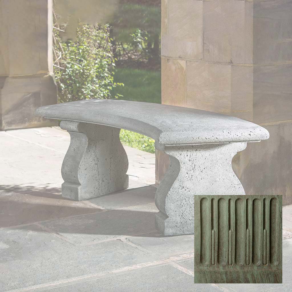 Campania Provencal Curved Bench - BE-123