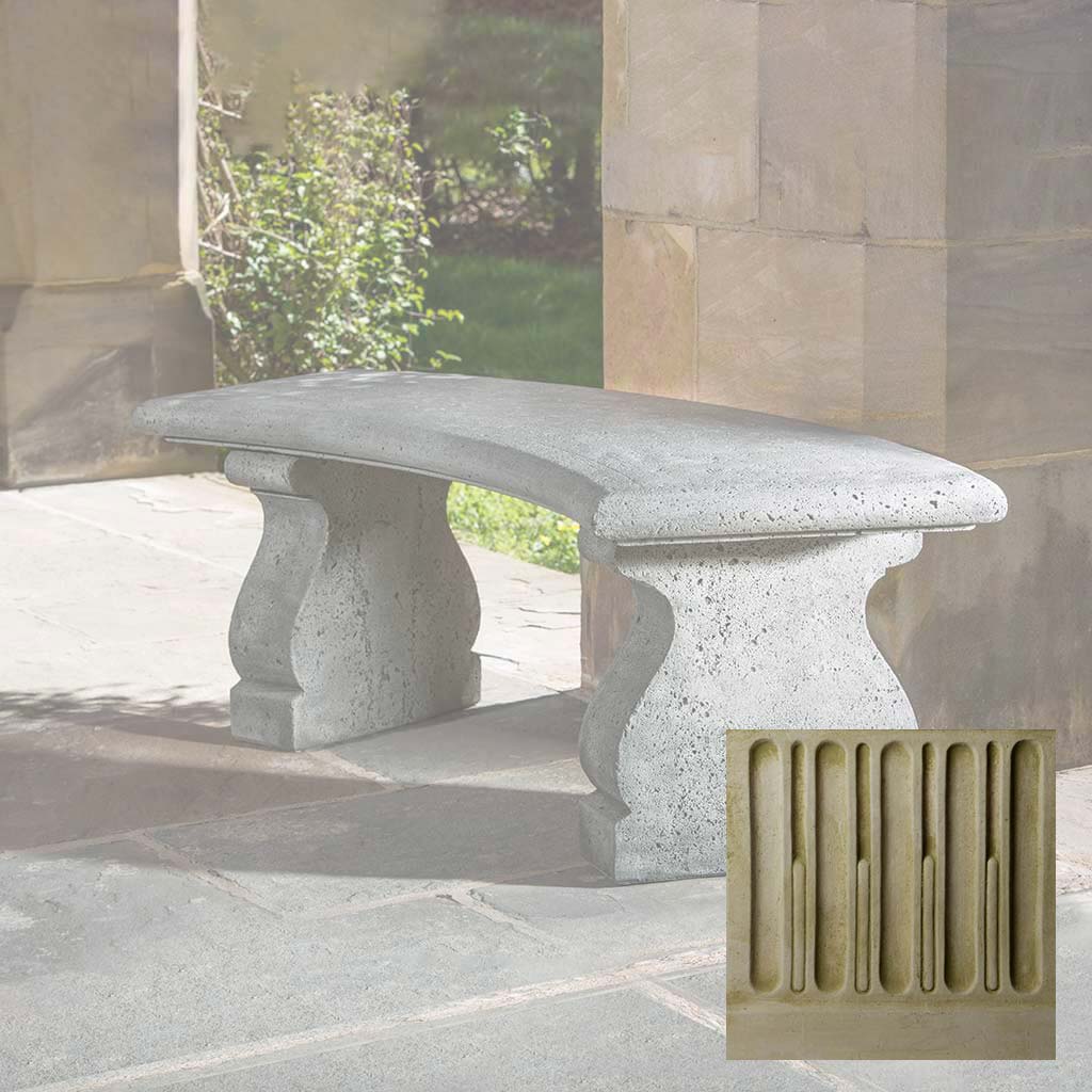 Campania Provencal Curved Bench - BE-123