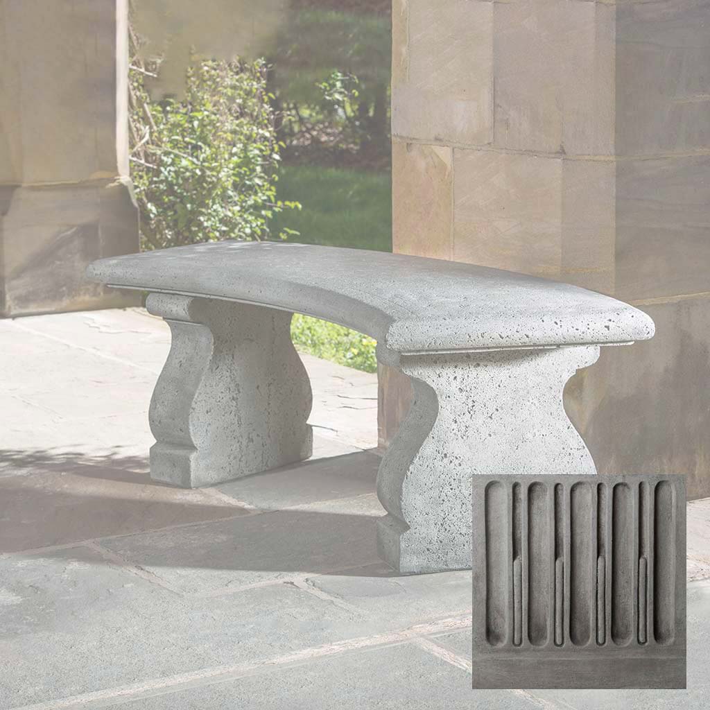 Campania Provencal Curved Bench - BE-123