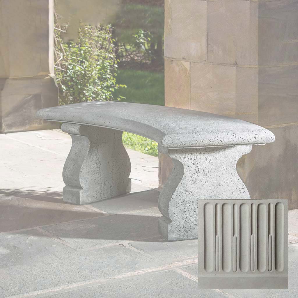 Campania Provencal Curved Bench - BE-123