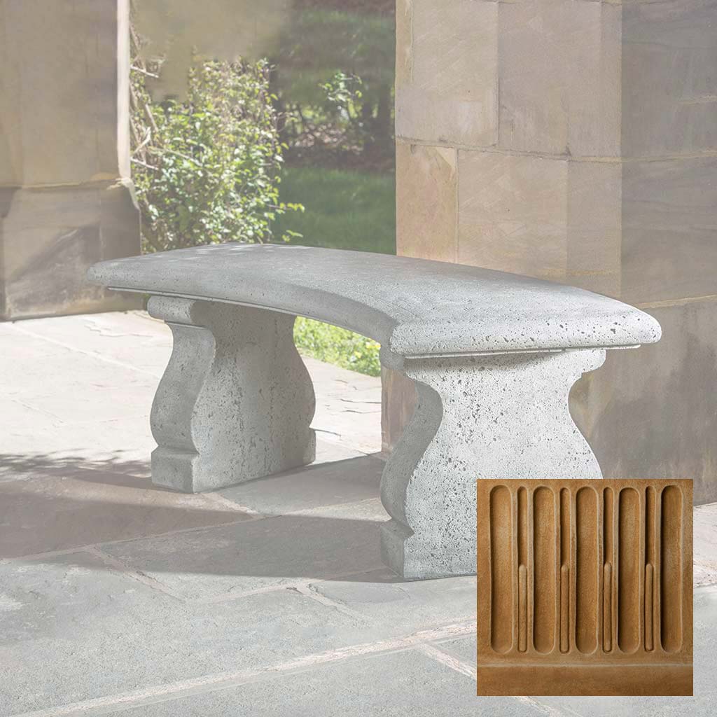 Campania Provencal Curved Bench - BE-123