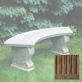 Campania Curved Woodland Ferns Bench - BE-21