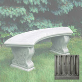 Campania Curved Woodland Ferns Bench - BE-21