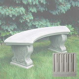 Campania Curved Woodland Ferns Bench - BE-21