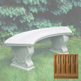 Campania Curved Woodland Ferns Bench - BE-21