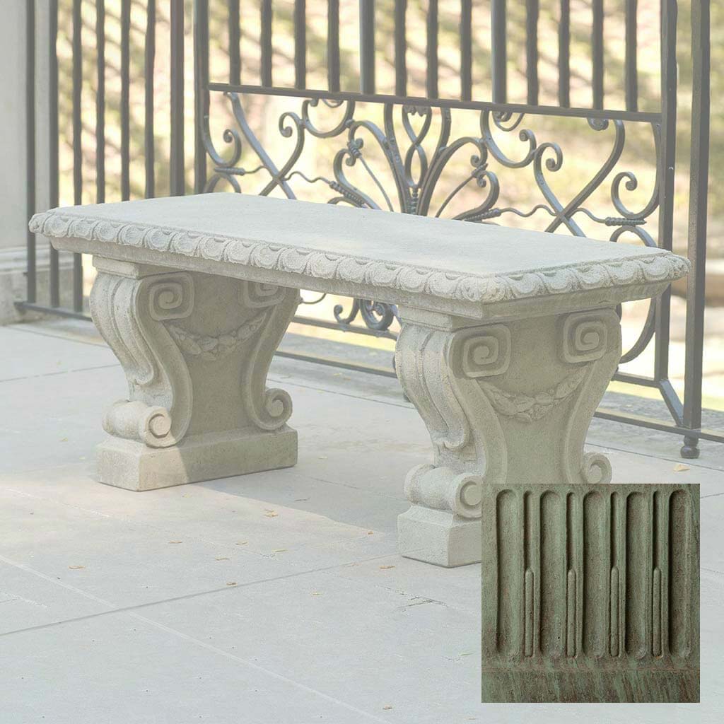 Campania Longwood Main Fountain Garden Bench - BE-33