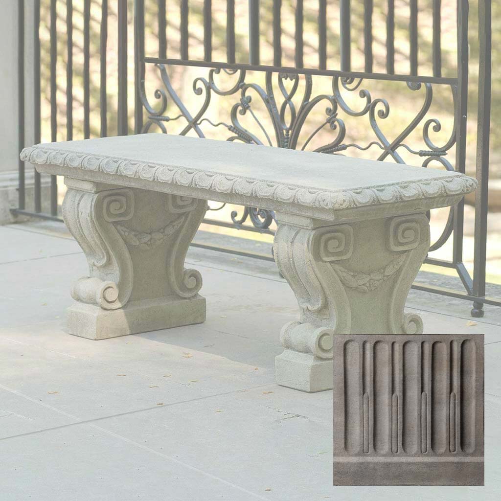 Campania Longwood Main Fountain Garden Bench - BE-33