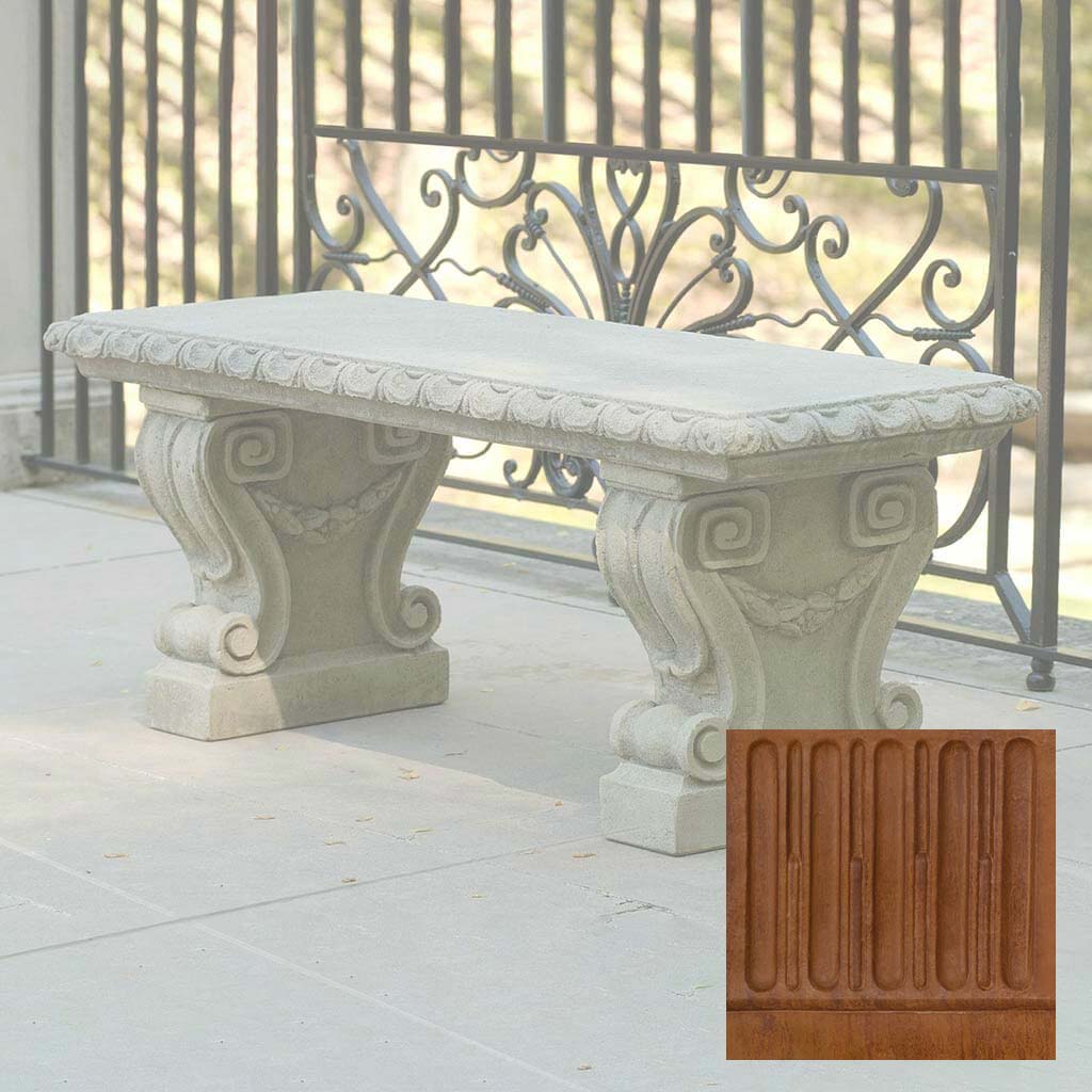 Campania Longwood Main Fountain Garden Bench - BE-33