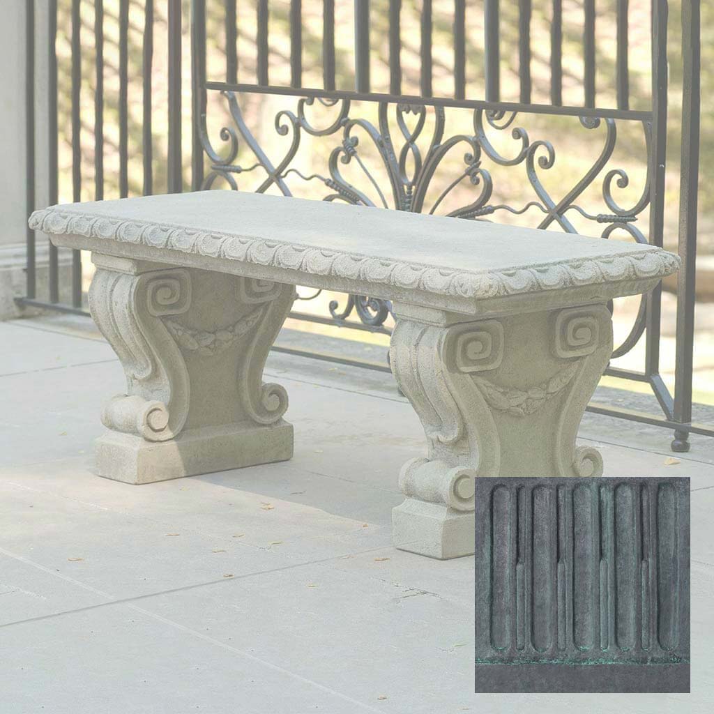 Campania Longwood Main Fountain Garden Bench - BE-33