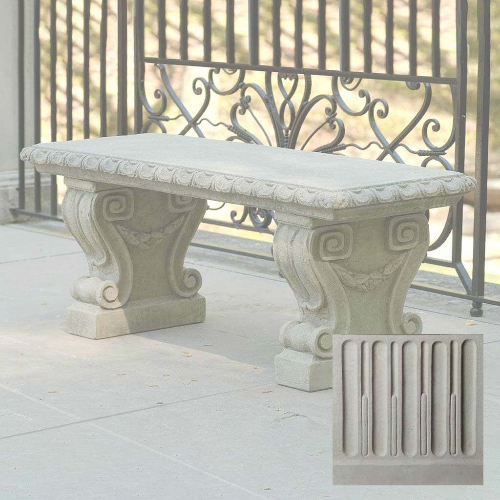 Campania Longwood Main Fountain Garden Bench - BE-33