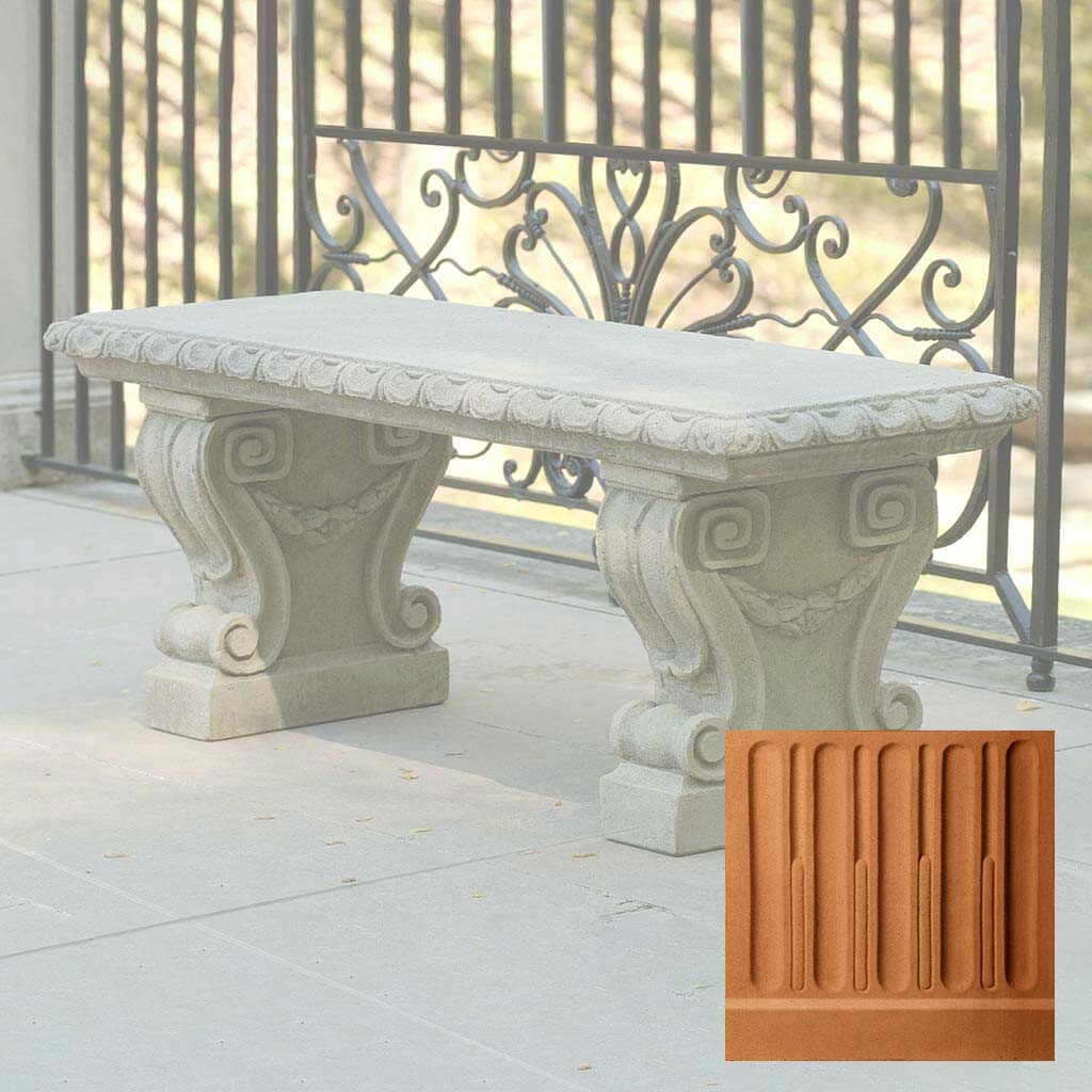 Campania Longwood Main Fountain Garden Bench - BE-33