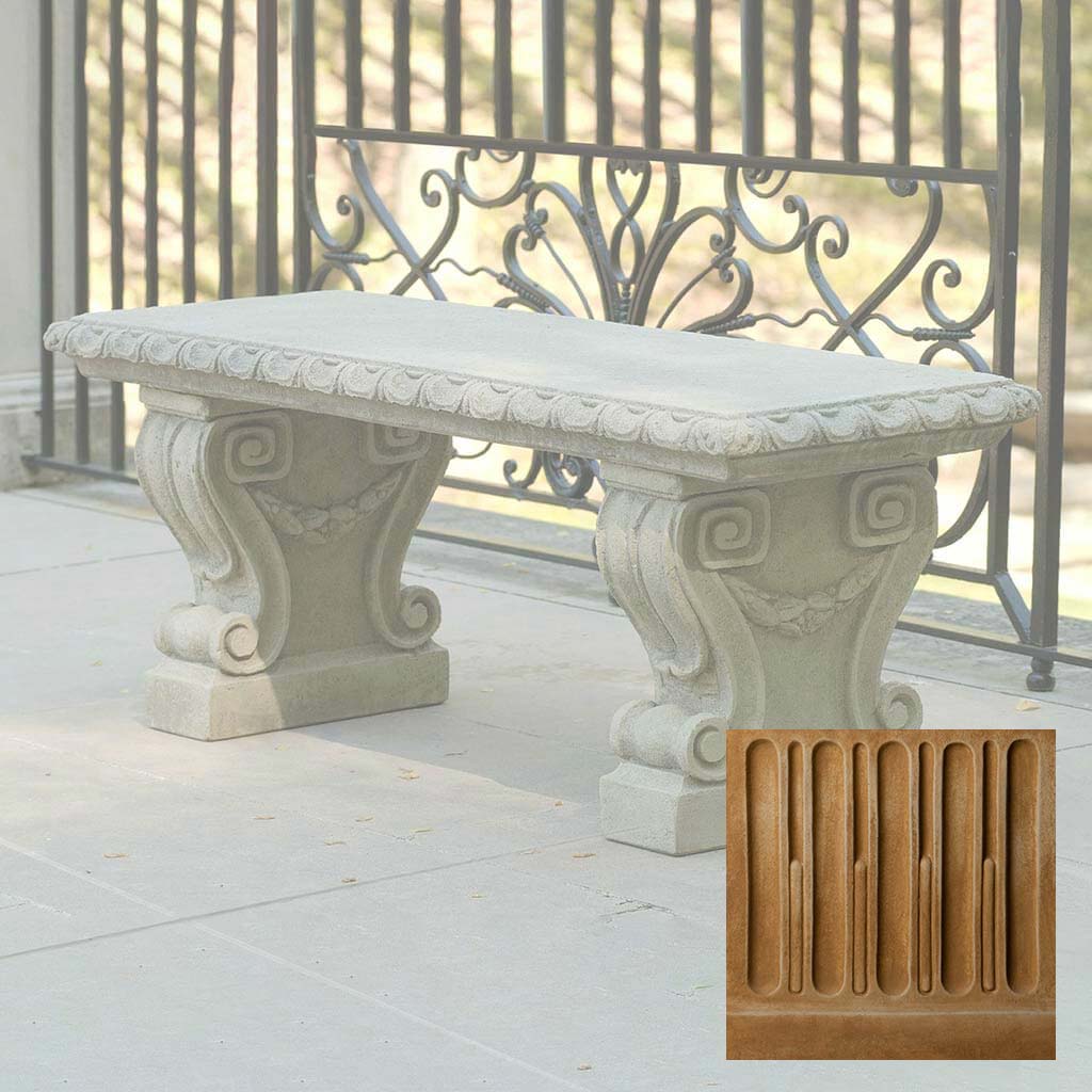 Campania Longwood Main Fountain Garden Bench - BE-33