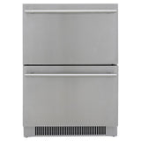 Blaze 23.5-In 5.1 Cu. Ft. Outdoor Rated Double Drawer Refrigerator - BLZ-SSRF-DBDR5.1