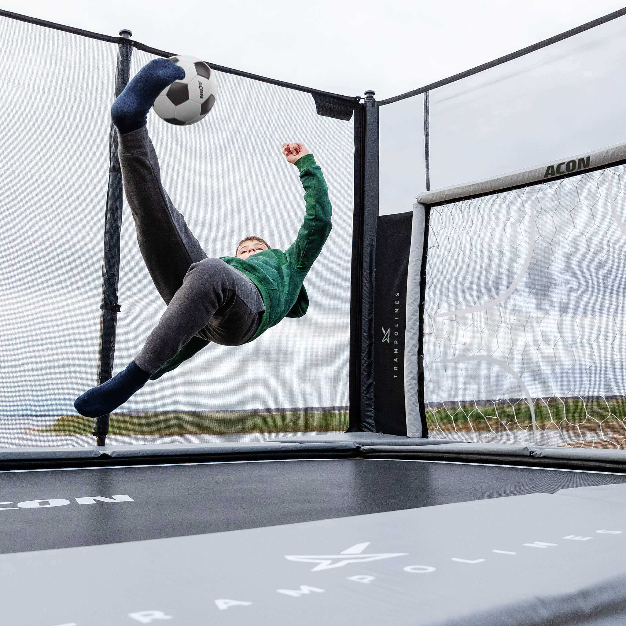 ACON X Soccer Goal Panel for Rectangular Trampoline – Distinct Designs