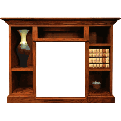 Buck Prestige Bookcase Mantel For 329B, 384, and 34ZC Models