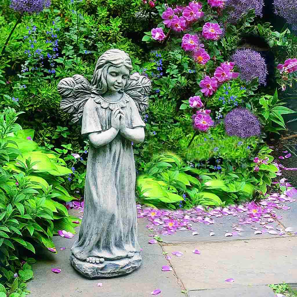 Campania Praying Angel Garden Statue - C-079