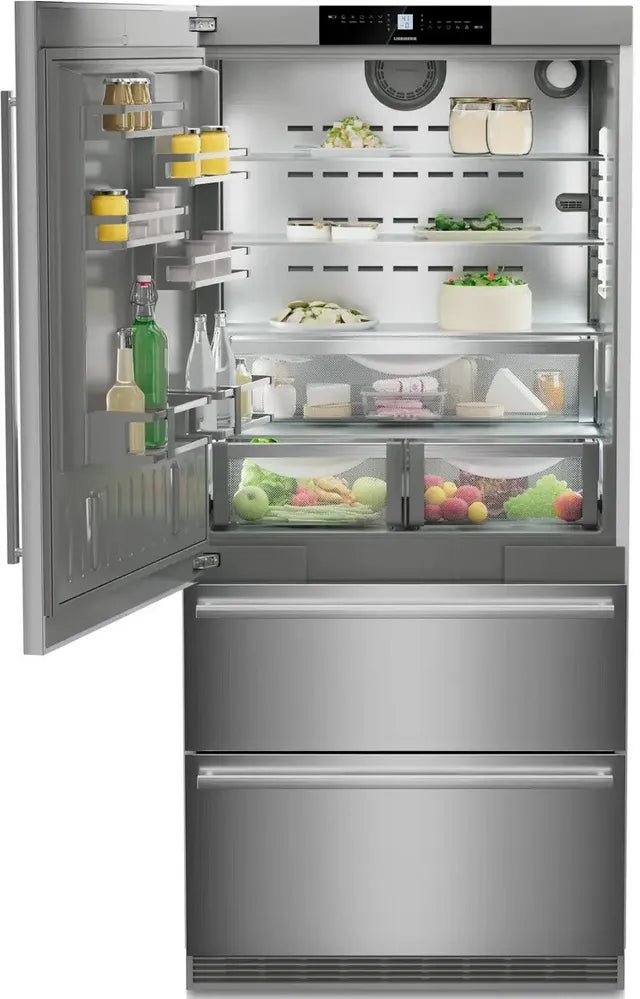 Liebherr CS2091G 36 inch Freestanding Bottom Freezer Refrigerator with 19.5 cu. ft. Capacity, DuoCooling, Ice Maker, Energy Star, in Stainless Steel