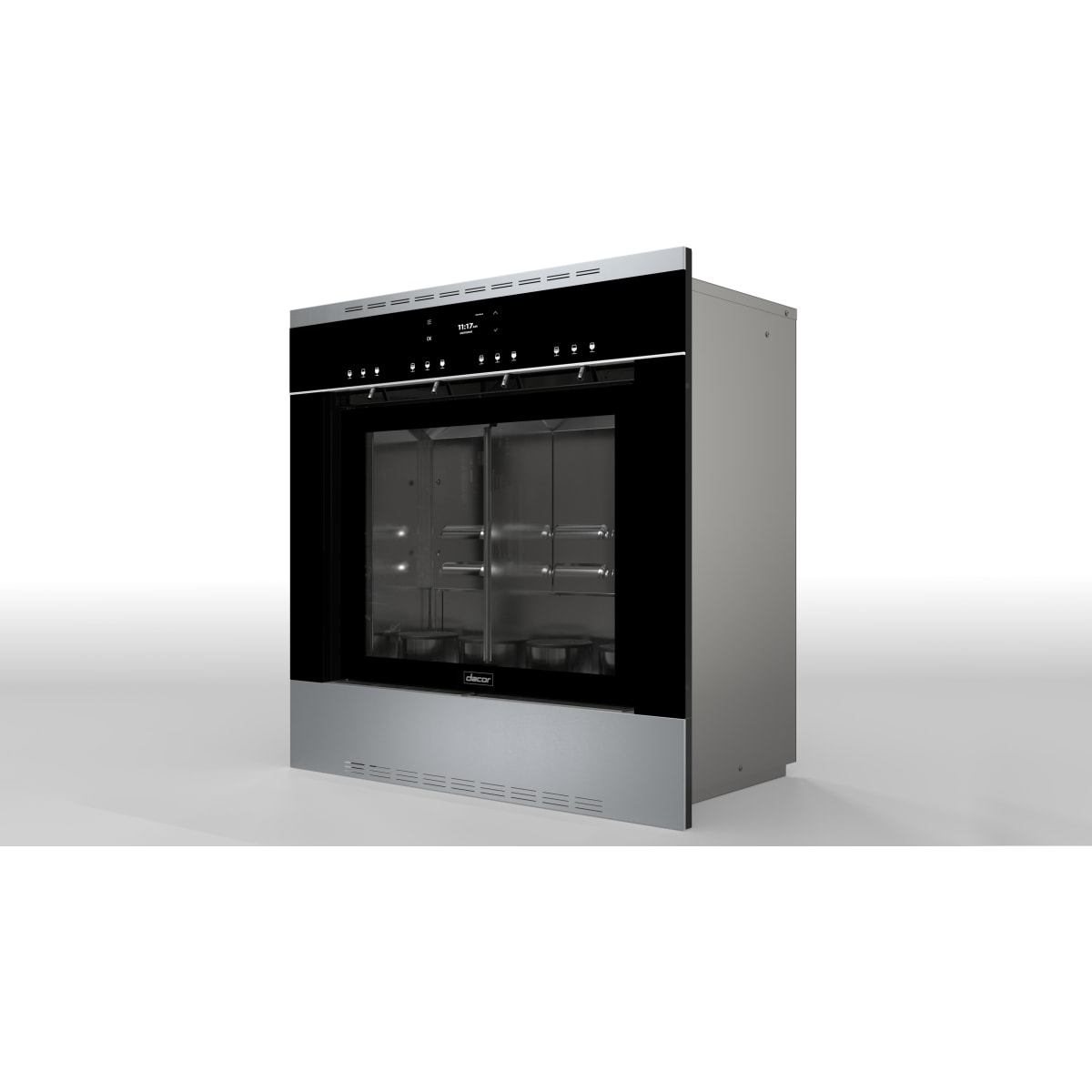 Dacor 24-Inch Built-In Wine Dispenser, Silver/Graphite Stainless - DWS4000BB