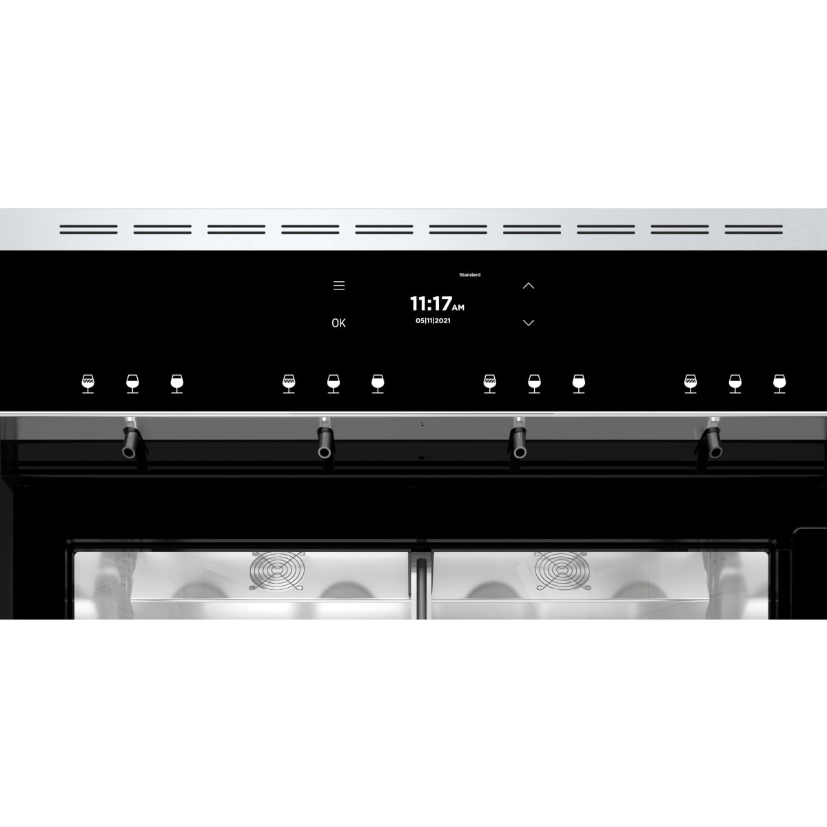 Dacor 24-Inch Built-In Wine Dispenser, Silver/Graphite Stainless - DWS4000BB