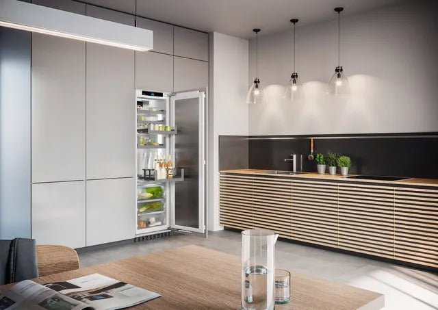 Liebherr IRBP5170 24 inch Built-In All Refrigerator with 10.5 cu. ft. Capacity, BioFresh, SmartSteel Stainless Steel Rear Wall, Open Stage Glass Drawers, Stainless Steel Inner Door, Panel Ready