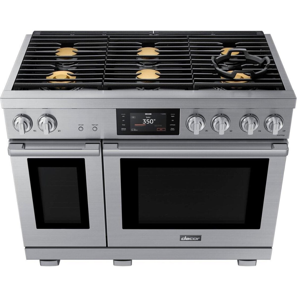 Dacor 48-Inch Transitional Gas Range, Silver Stainless - DOP48T960GS