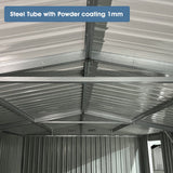 [13x19FT] Extra Large Premium Heavy Duty UV Resistant Metal Garage Shed