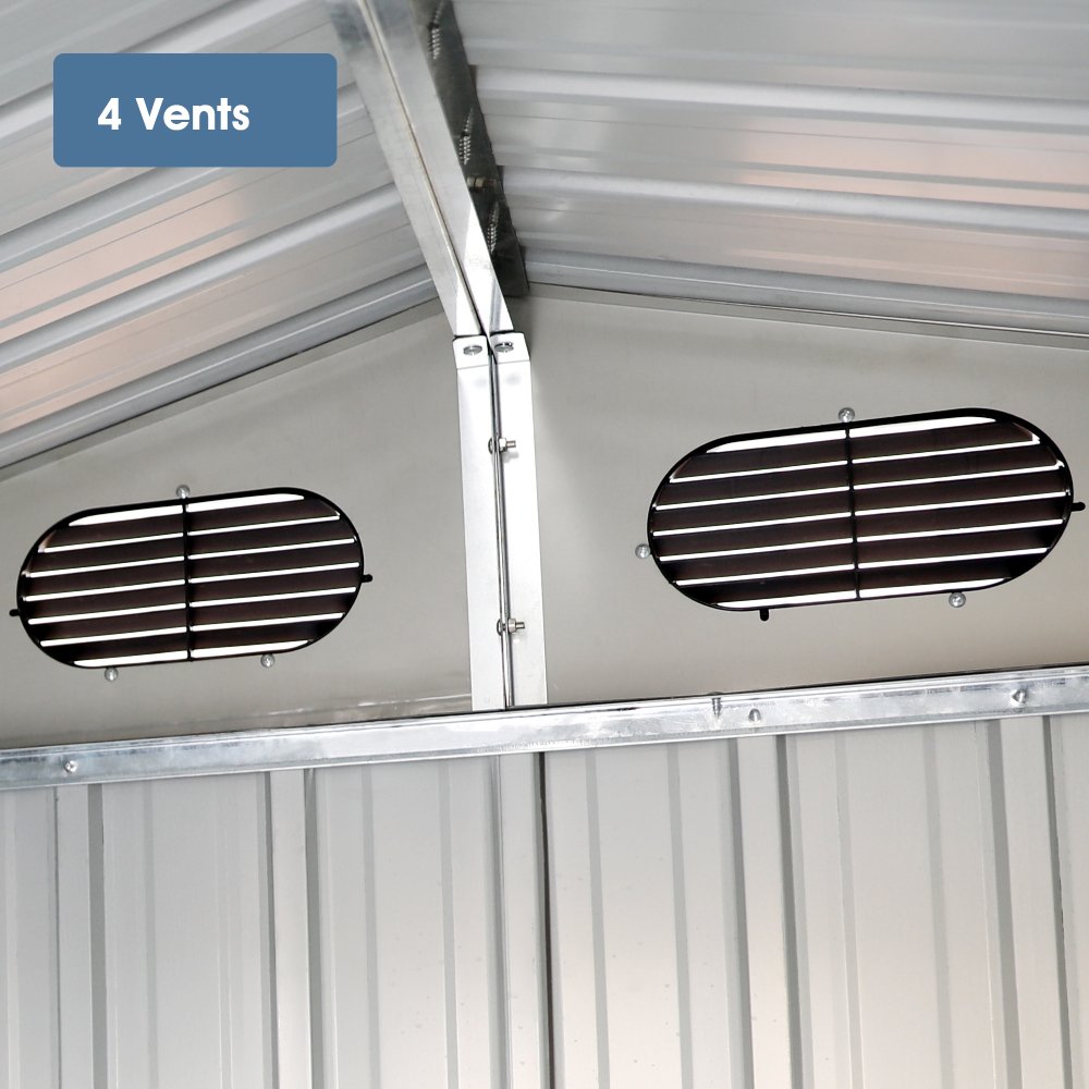 [13x19FT] Extra Large Premium Heavy Duty UV Resistant Metal Garage Shed