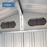 [13x19FT] Extra Large Premium Heavy Duty UV Resistant Metal Garage Shed