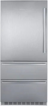 Liebherr CS2091 36 inch Freestanding Bottom Freezer Refrigerator with 19.5 cu. ft. Capacity, DuoCooling, LED Lighting, Telescopic Rails, Ice Maker, Energy Star, Star K, in Stainless Steel