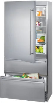 Liebherr CS2091 36 inch Freestanding Bottom Freezer Refrigerator with 19.5 cu. ft. Capacity, DuoCooling, LED Lighting, Telescopic Rails, Ice Maker, Energy Star, Star K, in Stainless Steel