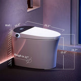 CNS Premium Smart Tankless Bidet Toilet W/ Auto Open & Close Lid (95371482)