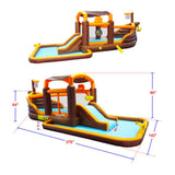 Commercial Inflatable Kids Bounce House W/ Water Slide & Blower, 23FT (96708451)