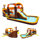 Commercial Inflatable Kids Bounce House W/ Water Slide & Blower, 23FT (96708451)