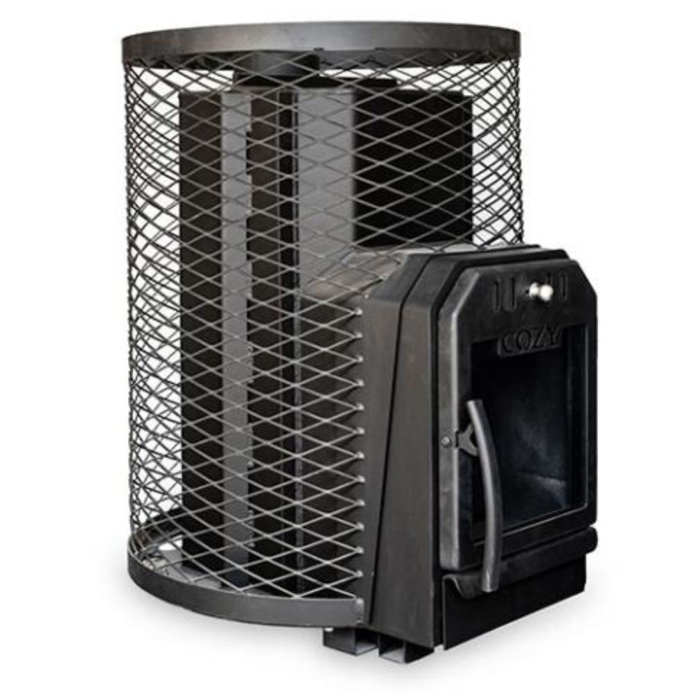Cozy Heat O Thru-Wall Wood Burning Sauna Stove With Sauna Stones [COZY O-TW] (SAK93612)
