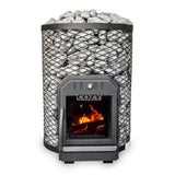 Cozy Heat O Thru-Wall Wood Burning Sauna Stove With Sauna Stones [COZY O-TW] (SAK93612)