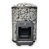 Cozy Heat O Thru-Wall Wood Burning Sauna Stove With Sauna Stones [COZY O-TW] (SAK93612)